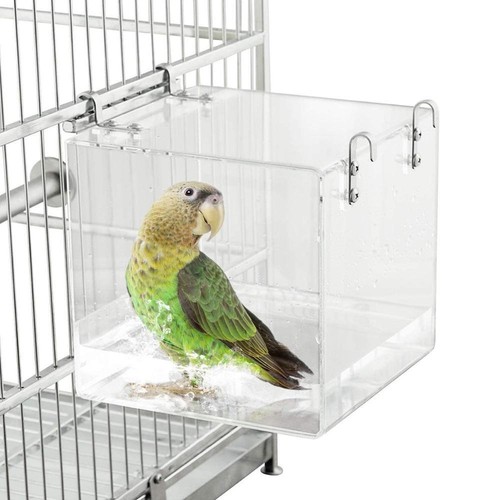 1pack transparent parrot bath - 1pack,