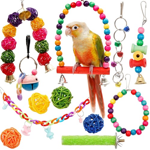 12pack bird swing toy - swing, parrot