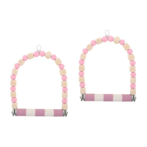 Pink bird perch swing for - bird,