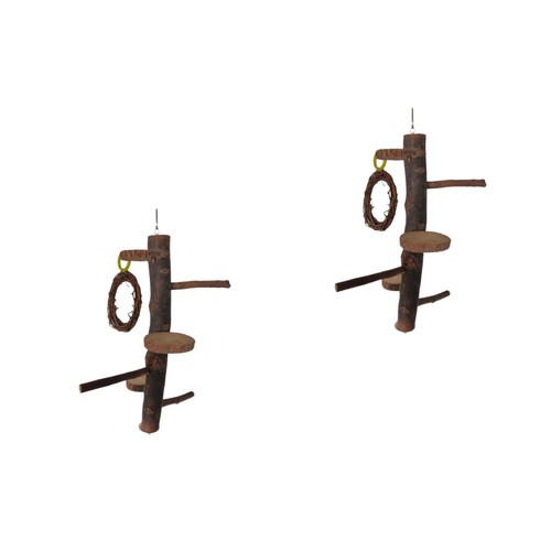 Natural wooden parrot - wooden,