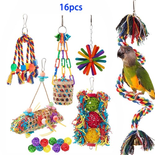 Pack parrot toys set swing - parrot,