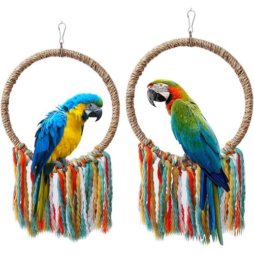 Coloured rope ring swing - coloured,