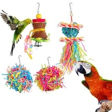 4pcs/set Bird Parrot Shredding