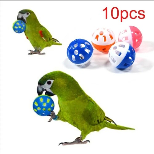 10pcs colorful parrot bell - parrot,